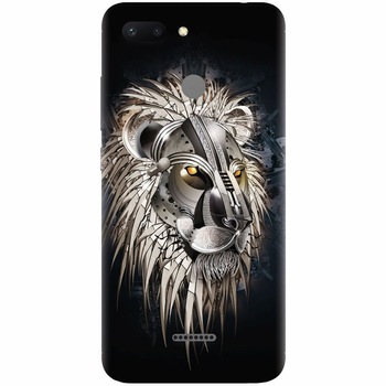 Husa silicon pentru Xiaomi Redmi 6, Abstract Lion 001